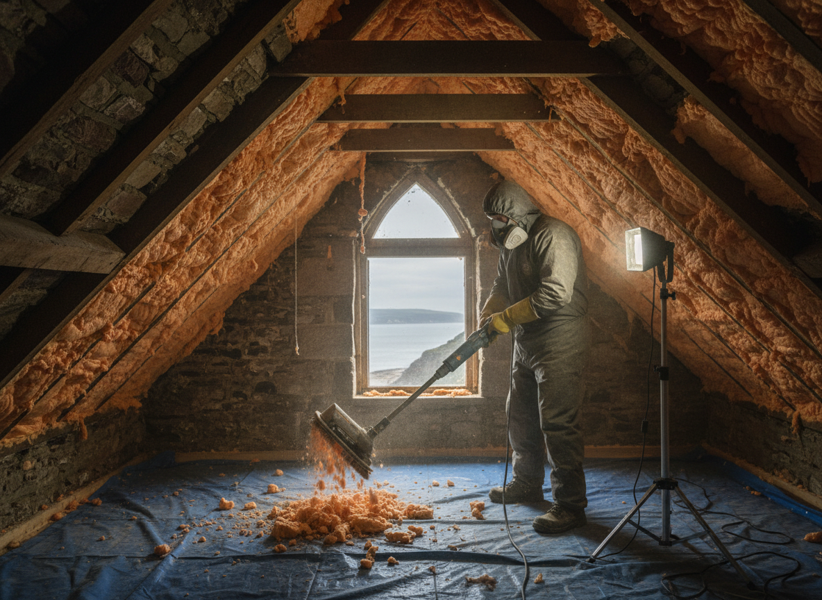 closed cell spray foam removal in Weston Super Mare