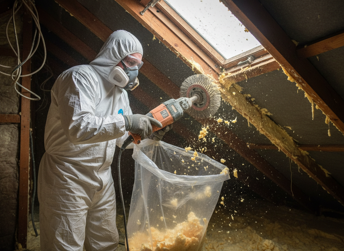 loft spray foam removal in Weston Super Mare