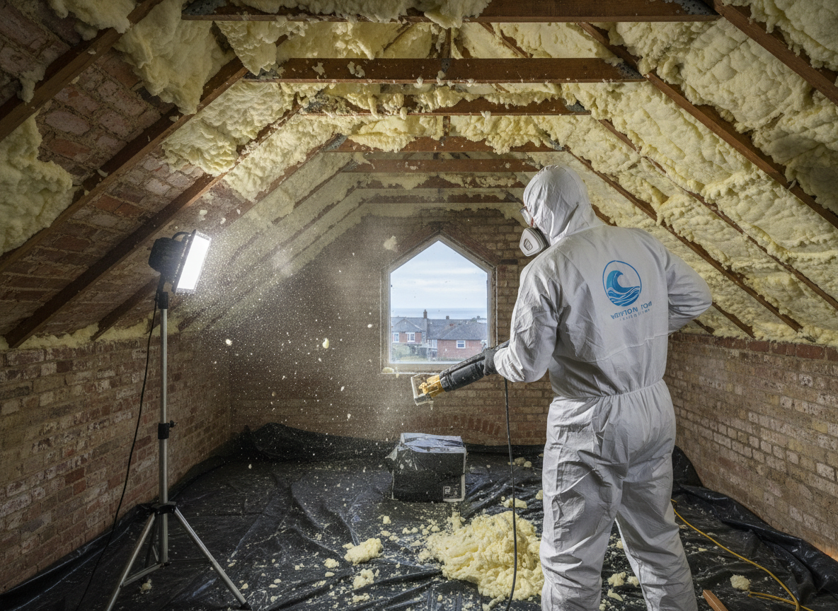 open cell spray foam removal in Weston Super Mare